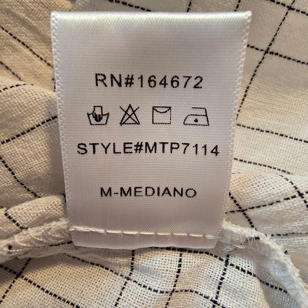 Merci‎ White Plaid Cami Top Ruffle Sleeveless Sz M Dainty Coquette Cottagecore - Picture 6 of 9